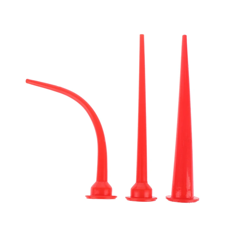 1/2/3 セットプラスチックコーキングノズルアプリケーターソーセージコーキング延長ツールキャンバー/ロングコーキングノズルセット