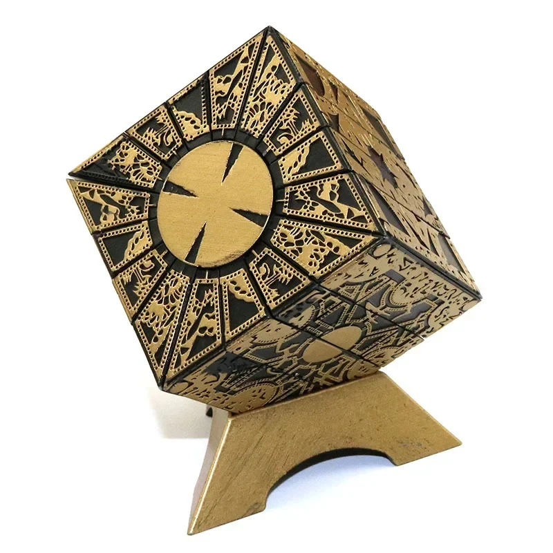 2026 1:1 Hellraiser Puzzle Cube Moveable Miraculous Box Lament Horror Figures Film Cube Fully Pinhead Prop halloween Toy G PEP60
