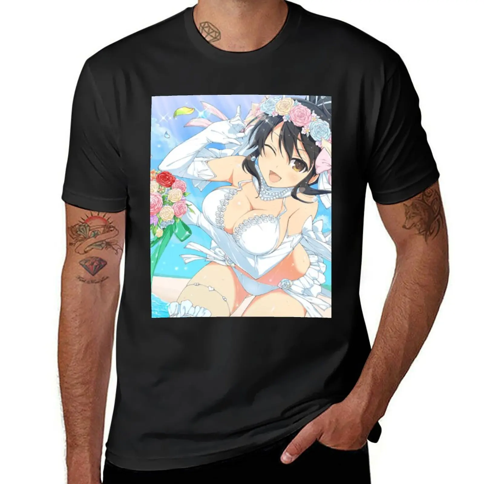 Asuka Wedding - Senran Kagura NEW LINK T-Shirt tops quick-drying men t shirts