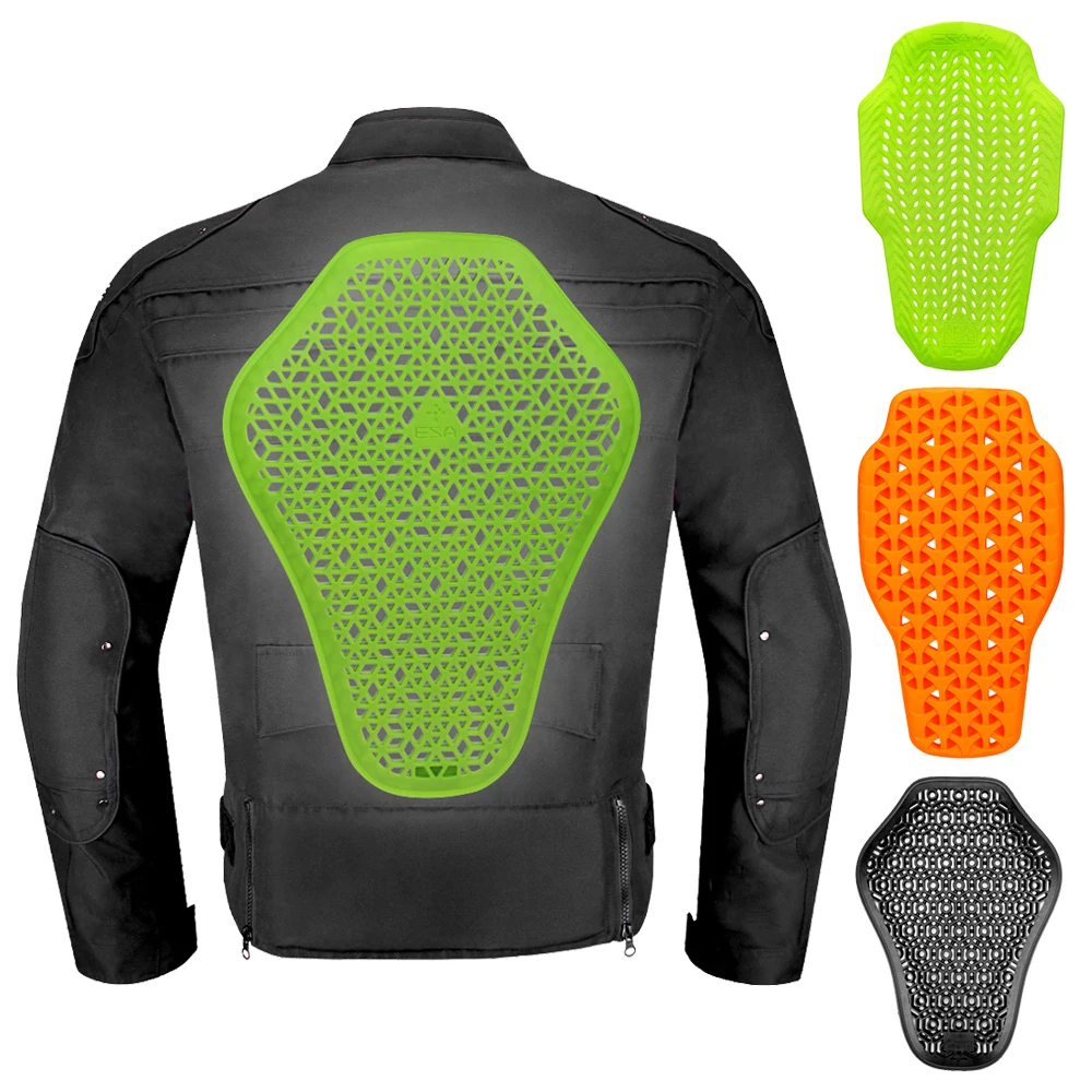 Motorcycle Back Protector Jackets Insert Back Protector Anti-Fall Motorbike Jacket Riding Protection Pads Spine Motocross Armor