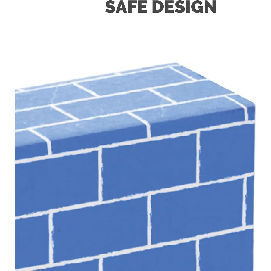 Bankers Box at Play Heavy Duty Jumbo-Kartonbausteine, 40er-Pack große und mittlere Spielzeugblöcke für und kreatives Spielzimmer St