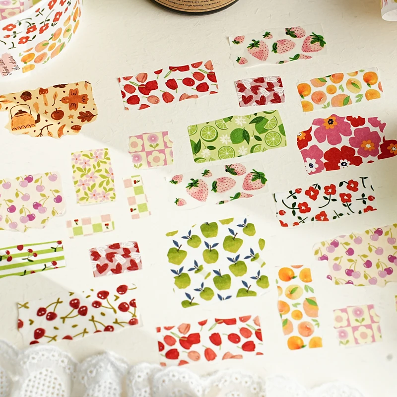 6Styles Poetic Life Theme Tapes Scrapbooking Stickers Material Perfect for Journaling Diy Scrapbooking Supplies