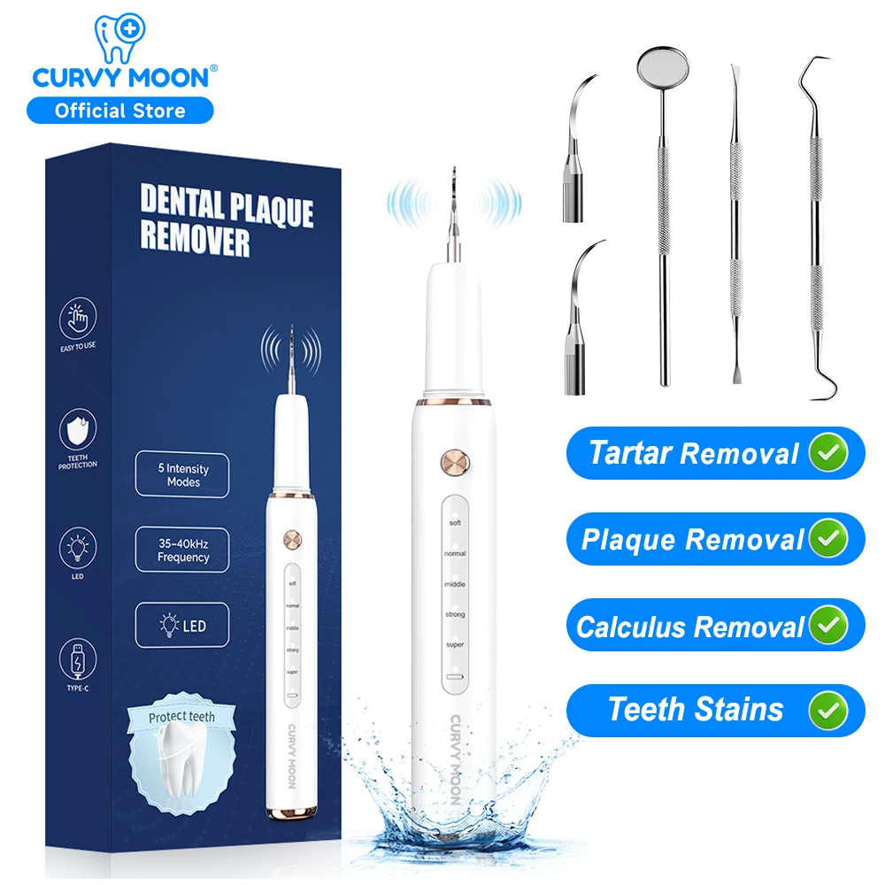 Electric Teeth Cleaner Ultrasonic Dental Scaler Plaque Calculus Tartar Remover Tooth Stain Cleaning Tools Washing Oral Care