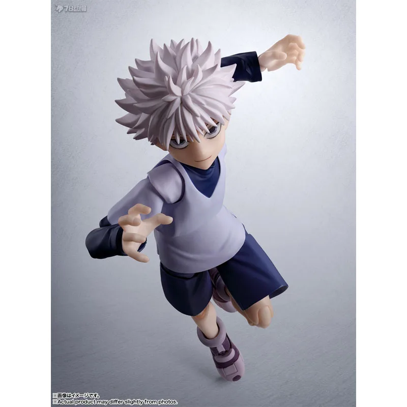 Bandai Genuine S.H.Figuarts Anime Figure Hunter×Hunter Killua Action Figure Toys for Boys Kids Gift Collectible Model Ornaments