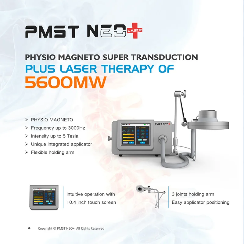 PMST NEO Physio Magneto Combine Near Infrared Physical Therapy Machine EMTT Device For Muscles Bones and Nervous Tissues