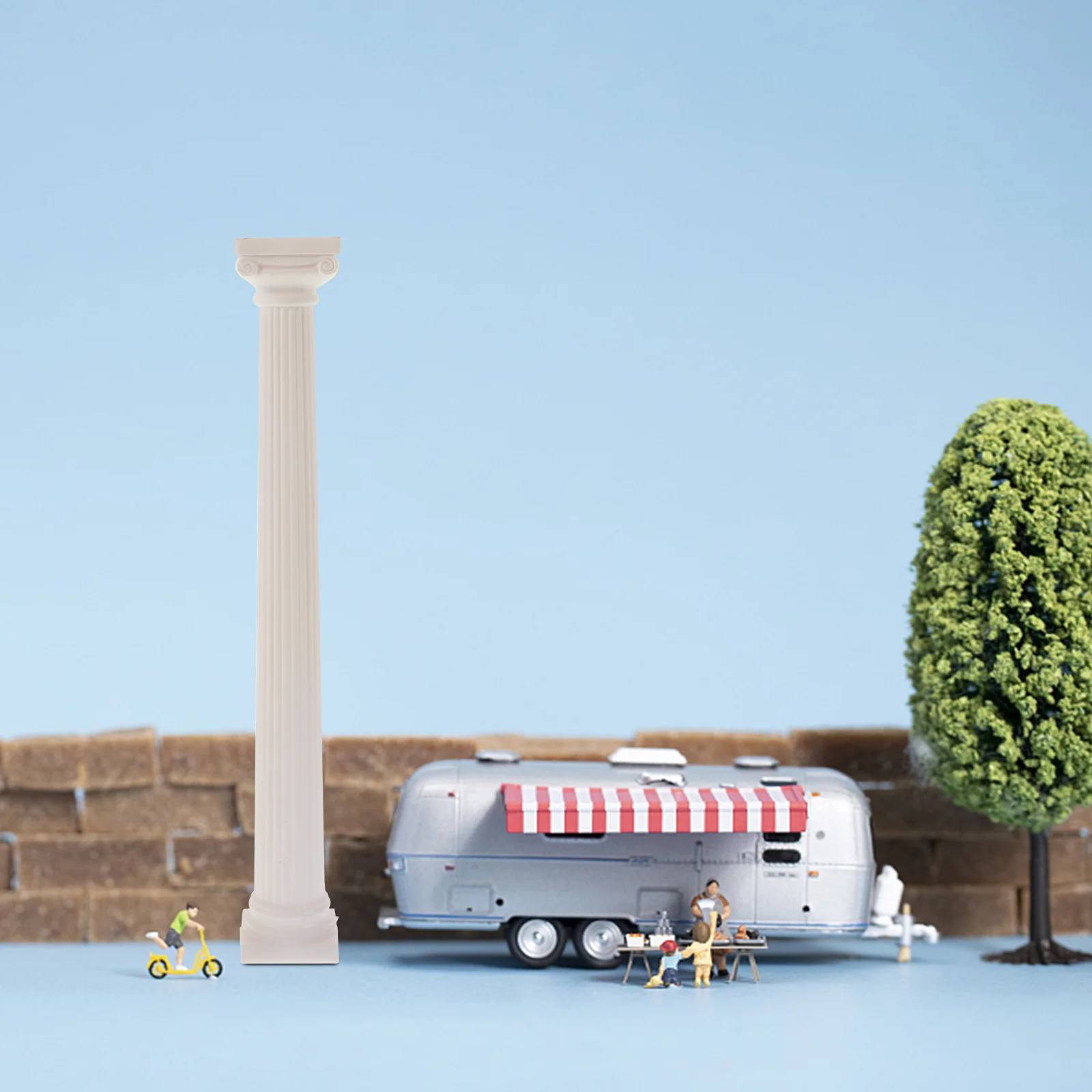 

6pcs Mini Roman Column For Diy Crafts Decor Home Wedding Party Sand Table Prop Outdoor Garden Landscaping Ornament