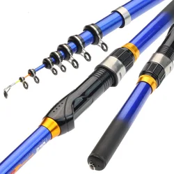 JOSBY Telescopic Rock Fishing Spinning Rod 3.0M/2.7M/2.4M/2.1M /1.8/1.5M Portable Travel UltraLight Mini Carp Feeder Pole Pesca