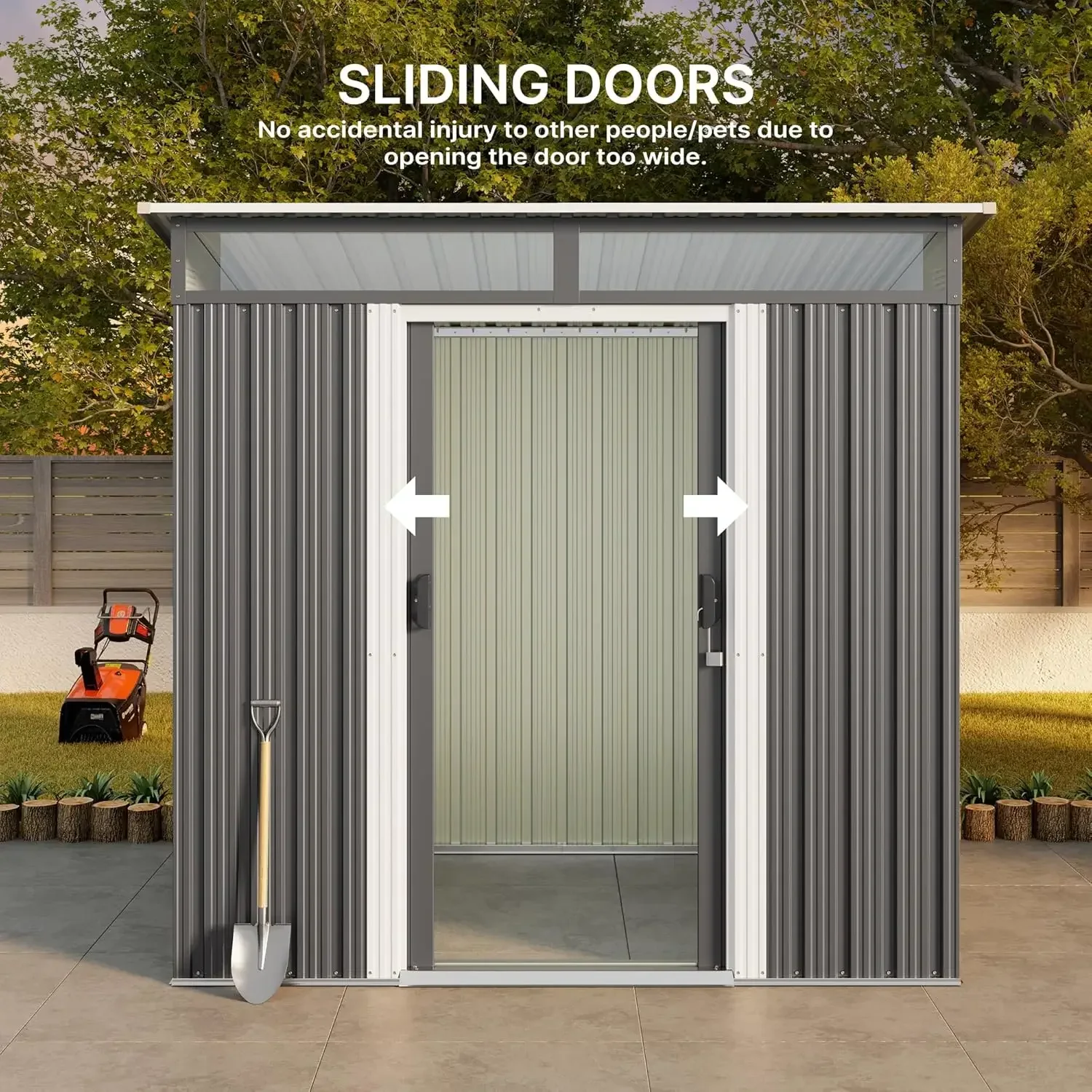 Metal Garden Storage Shed 6