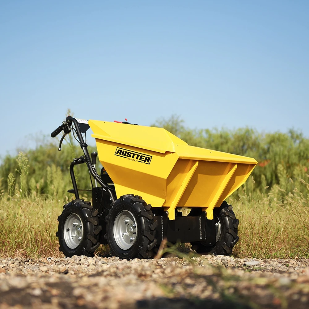 

AUSTTER Loading 300Kg Self-propelled 4x4 6.5hp Petrol Engine Powered Wheel Barrow For Building Site