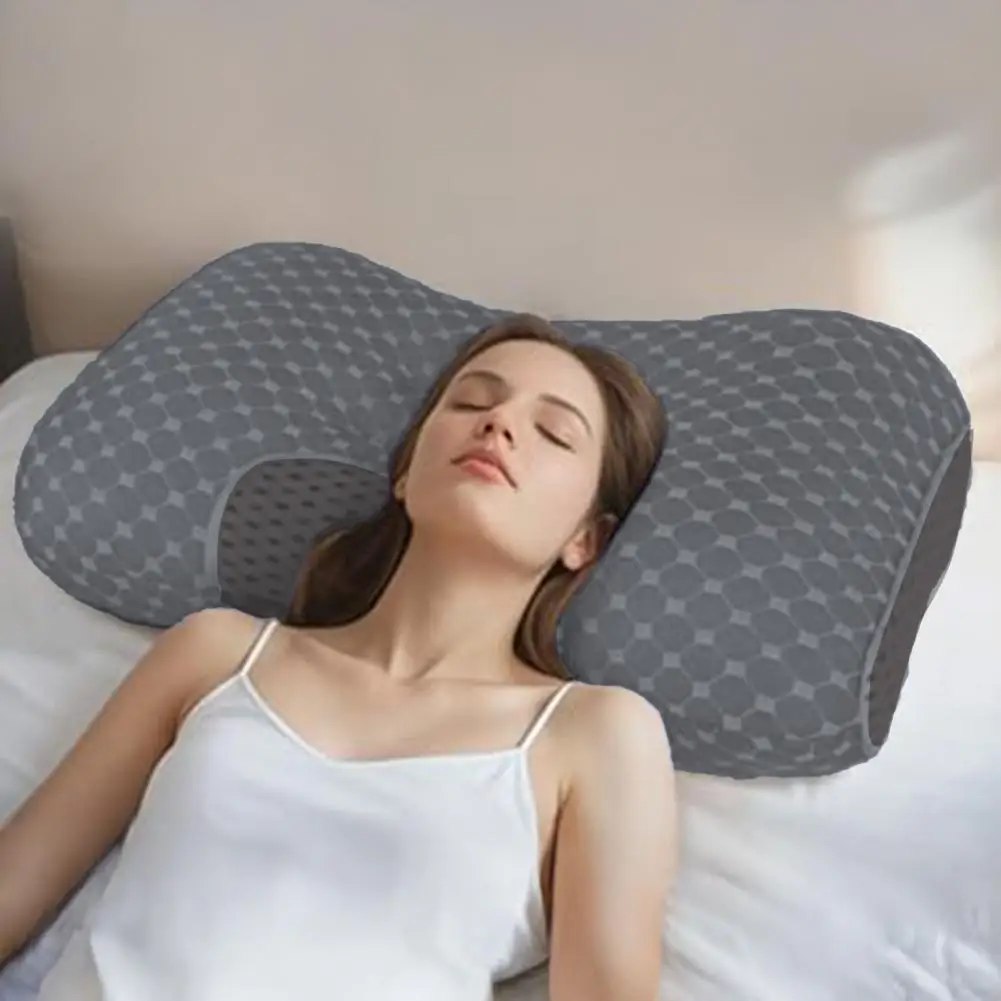  Cooling Breathable Pillow for Neck Pain Memory Foam Slow Rebound Cervical Orthopedic Bed Pillow for Side/Back/Stomach Sleepers