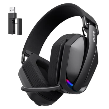 EKSA G19BT 2.4GHz Wireless Gaming Headphones Bluetooth 5.4 3.5mm Headset 30ms Latency 40mm