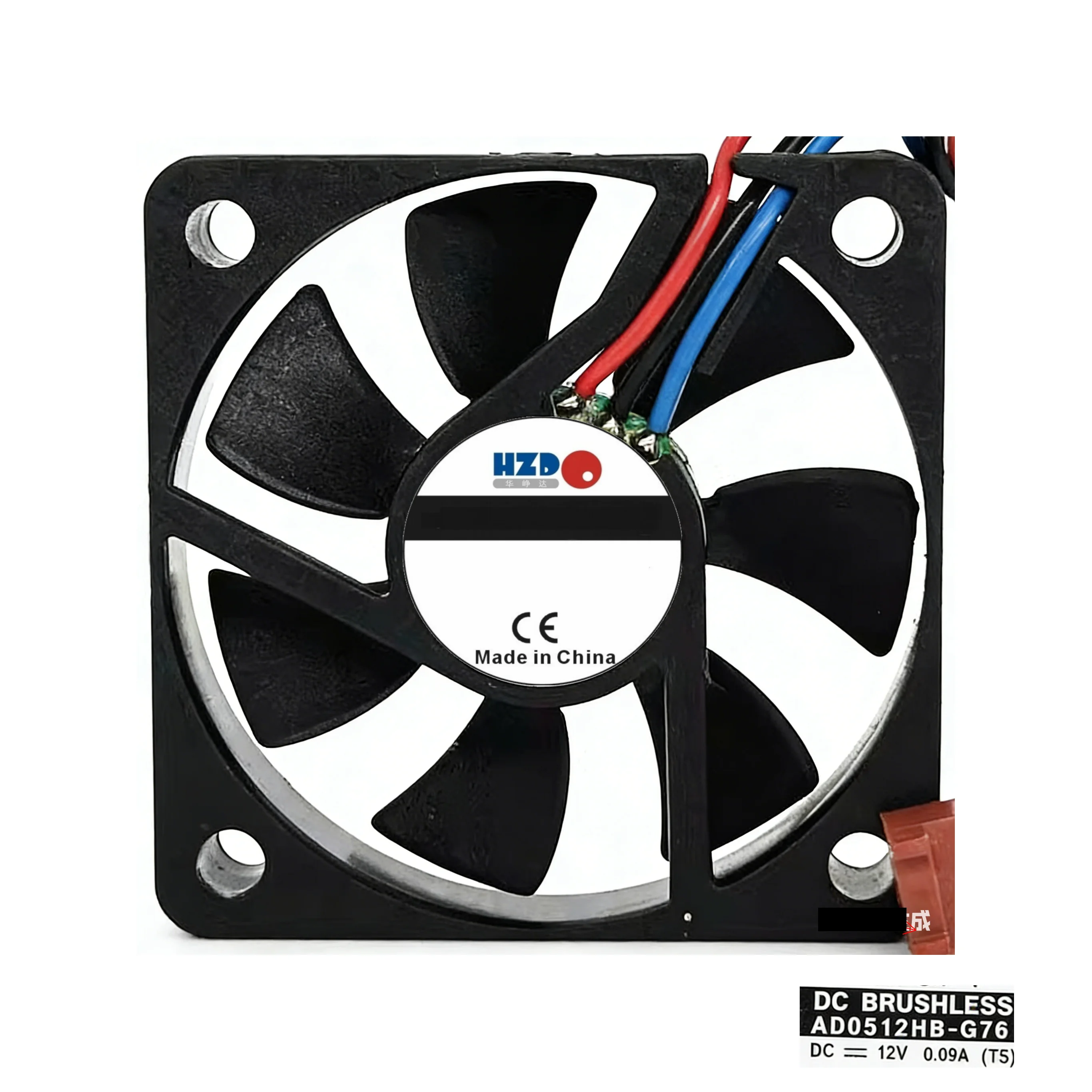 AD0512HB-G76 DC12V 0.15A 50*50*10MM 5CM double ball bearing cooling fan
