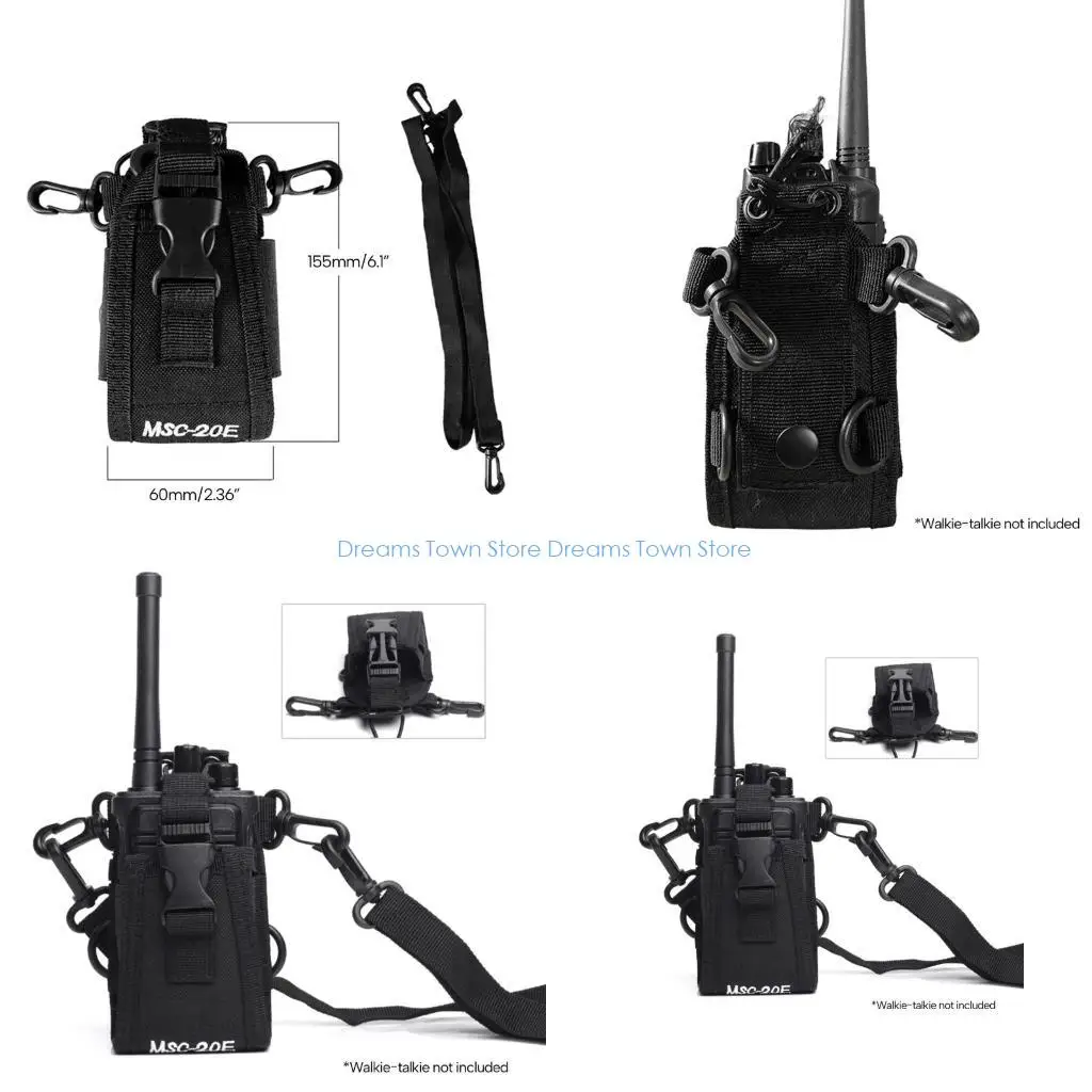 

HX6A Чехол-кобура для двусторонней рации для переговорного устройства P3688 UV5R UV 82 888S