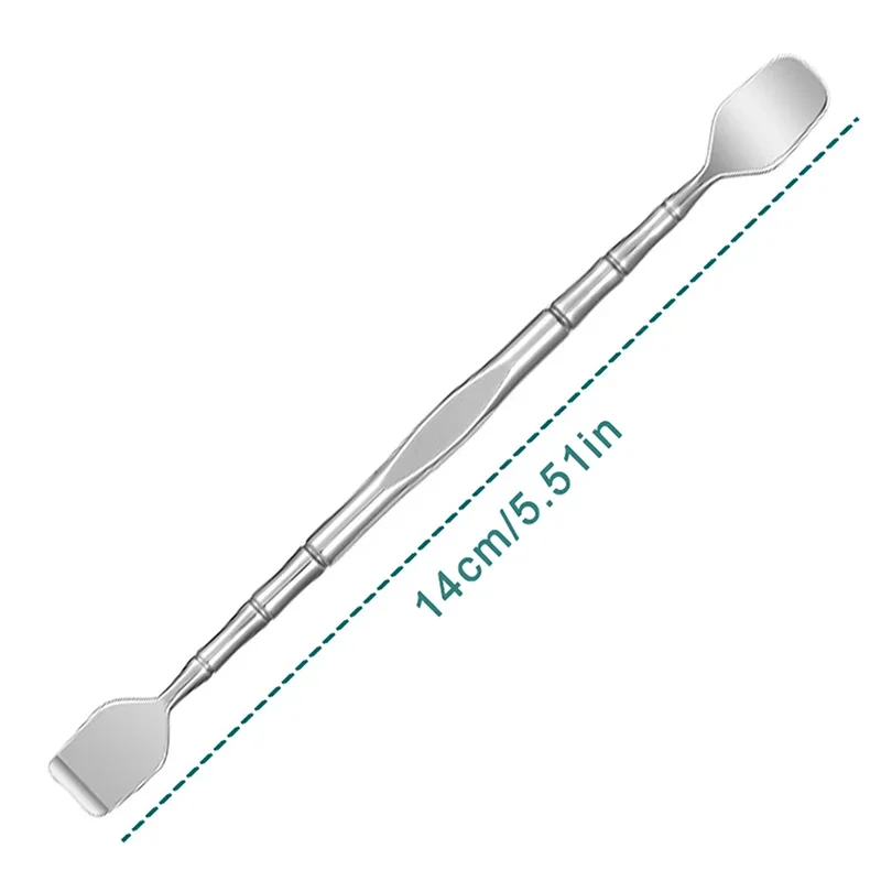 Grattoir de nettoyage de points noirs à Double tête en acier inoxydable, dissolvant de points noirs, outil d'extraction de imperfections, élimination des boutons du visage et des comédons