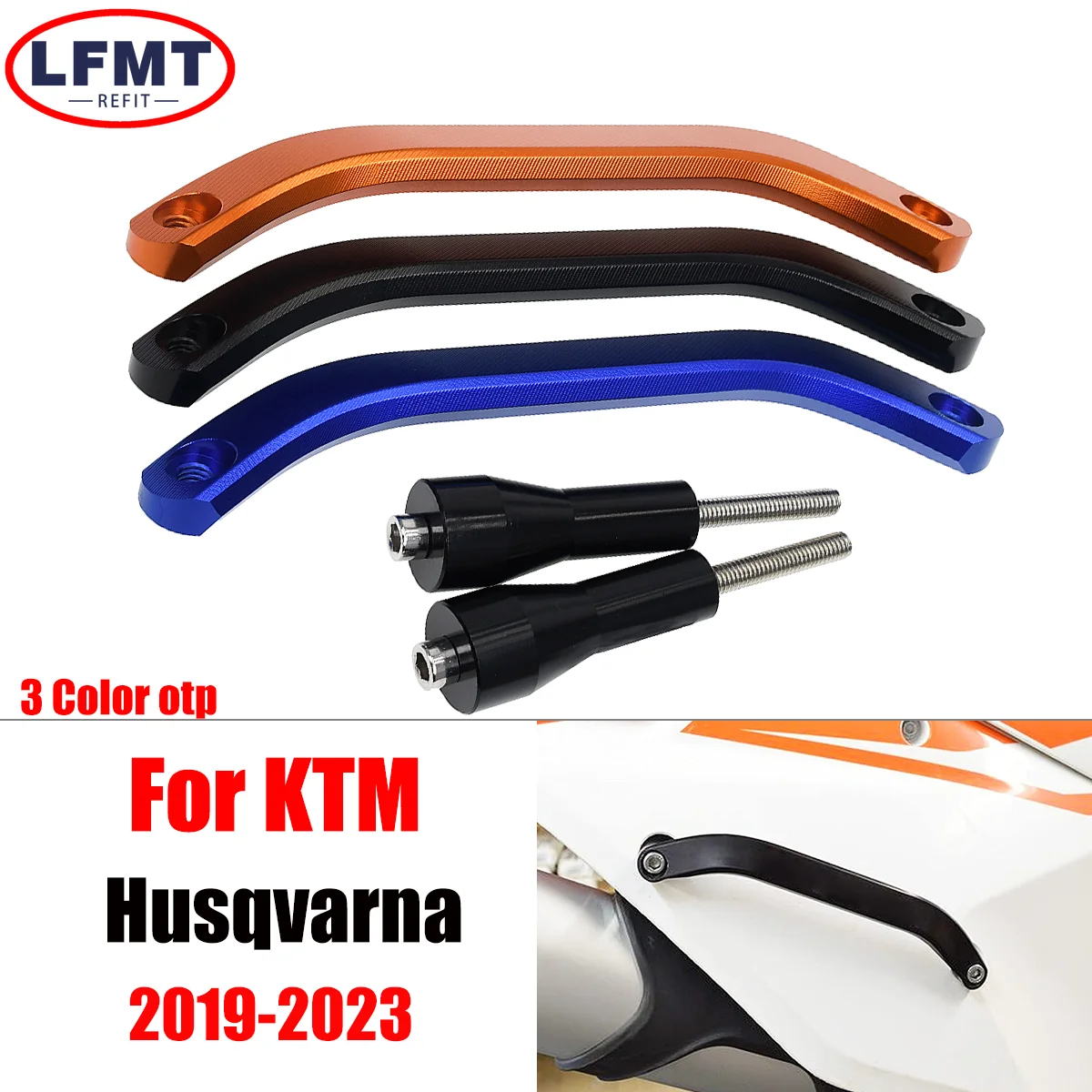 CNC Aluminum Rear Passenger Grab Rail Handle parts For Husqvarna FC FE FX TC TE TX For KTM SX SXF EXC EXCF XC XCF XCW 2020-2023