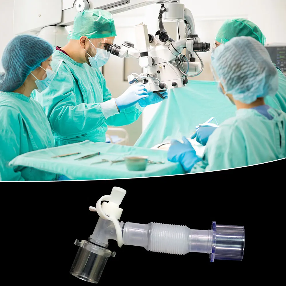 1-10pcs Disposable L-shaped Rotary Joint Anesthesia extension tube Anesthesia Breathing Circuit,Thread Extension Tube