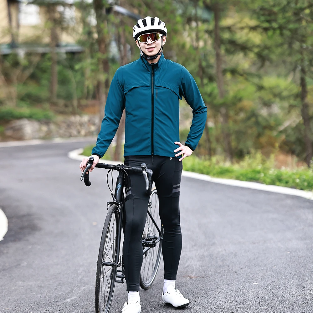 WOSAWE Thin Bicycle Wind Shield Back Breathable Cycling Jacket Windbeaker Mountain Road Bike Top Clothing Short Winds for Men