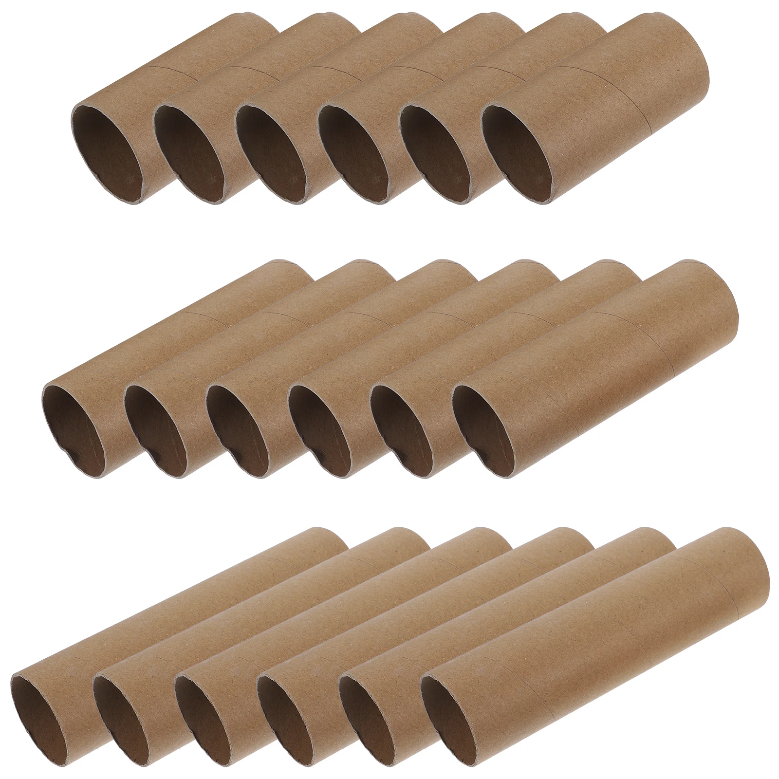

18pcs Paper Tube Chime Cylinder Crafts Brown Cardboard DIY 10cm 15cm 20cm Sizes Round Tubes For Kids Art Projects Travel