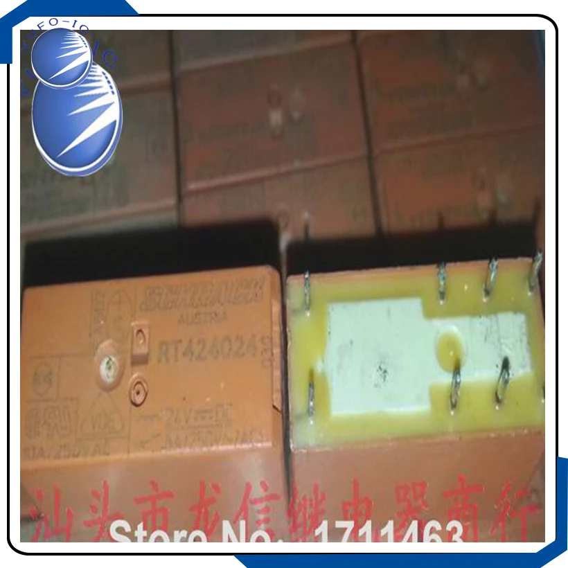 

Free Shipping 10PCS Used relay RT424024 115F-2C YF0923