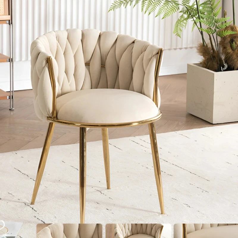 Sillones modernos para sala de estar, taburete de Bar de franela de alta calidad, silla de maquillaje para dormitorio, silla giratoria con elevación