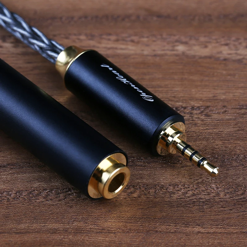 Кабель-переходник OPENHEART от 4,4 до 2,5 мм до 4,4 мм 3,5 мм «папа-мама-папа» 8-жильный кабель из серебристо-медного сплава