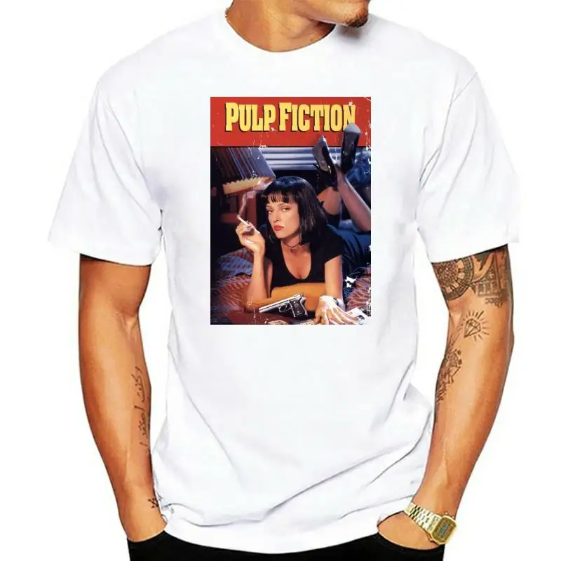 New 2022 Summer Fashion T Shirts Pulp Fiction Poster T-Shirts 1994 Quentin Tarantino Tops Graphic Streetwear 6XL Men Tee Shirt