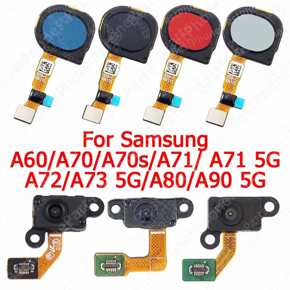 Fingerprint Sensor Flex Cable Finger Print Scanner For Samsung Galaxy A60 A70 A70s A71 A72 A73 A80 A90 5G Return Key Replacement