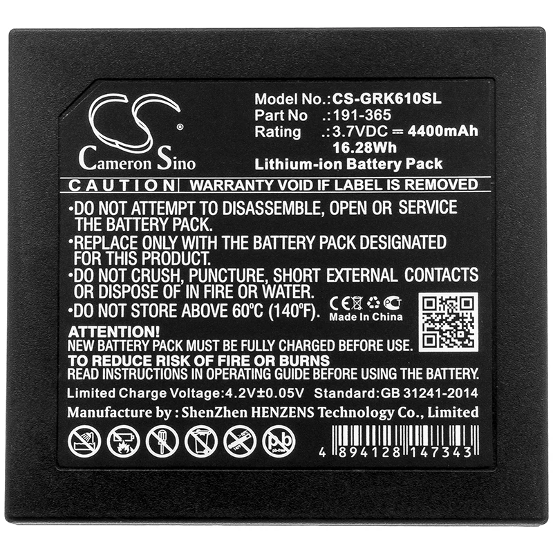 100% NEW 4400mAh Multifunction Calibrator Battery 191-365,191-356 for GE Druck IO620, DPI 620/G, DPI 620G,Druck DPI620 Genii