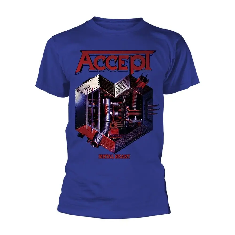 Accept 'Metal Heart 2' Blue T shirt NEW