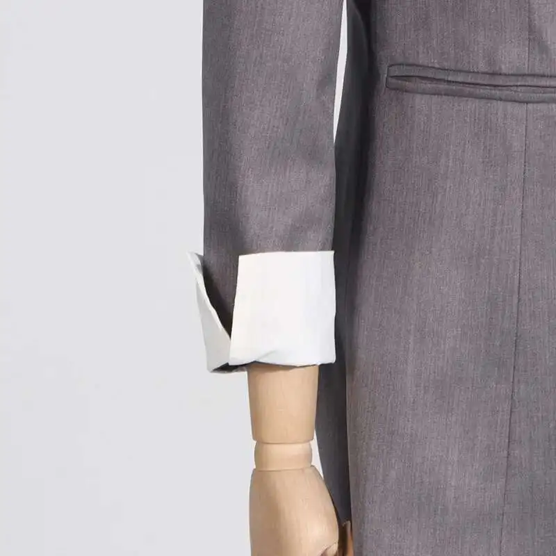 TLXT Modische Damen-Blazerjacke mit V-Ausschnitt, asymmetrischer Saum, Gürtel, Spleißen, Farbe, lässig, elegant, Mantel, 2022, Sommer, neu, XK1400