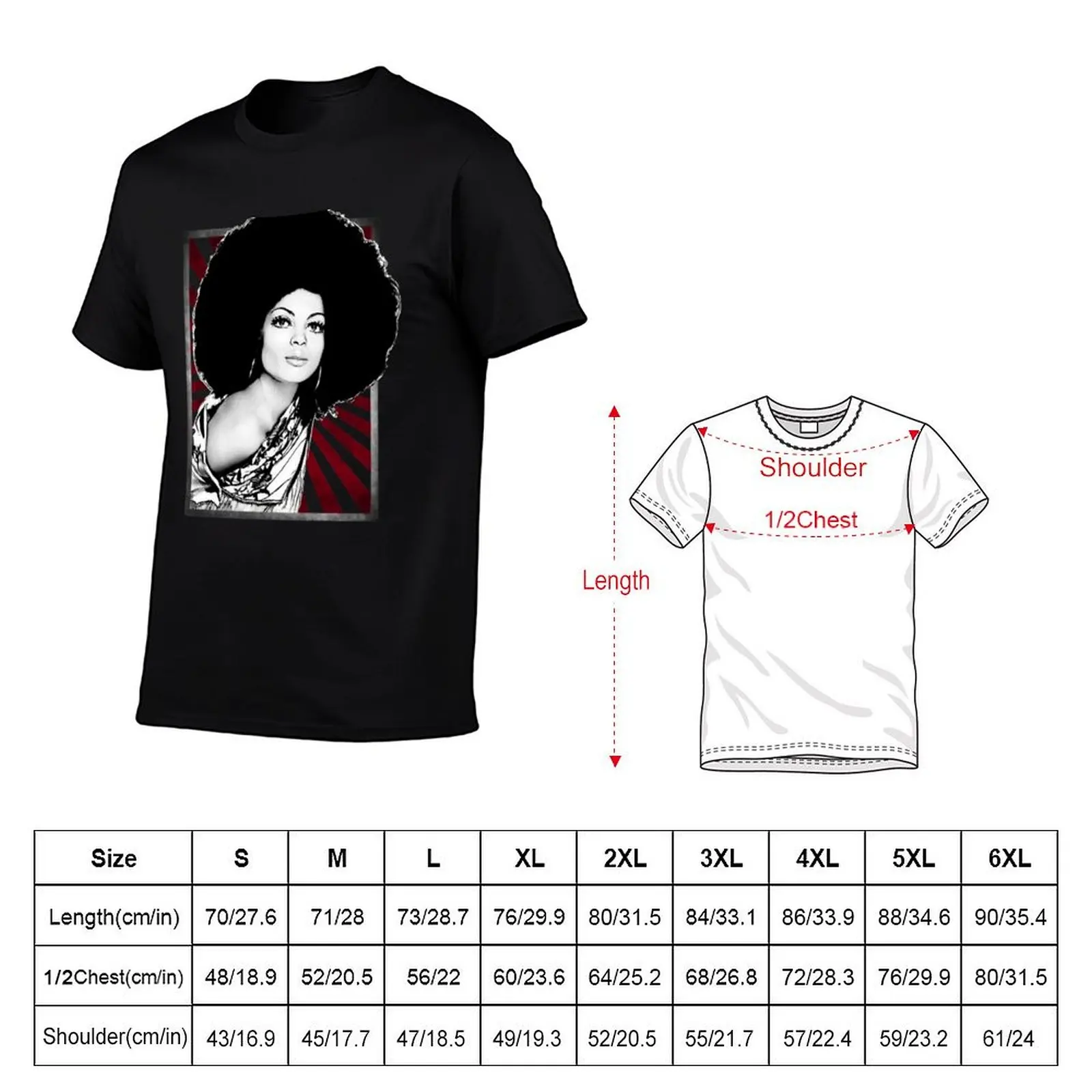 Diana Ross Rare Photo Retro Halftone T-Shirt t shirt personalised man t shirt heavy cotton man t shirt summer T-shirt