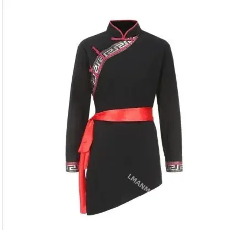 

ASDH8@ Mongolian Chinese Dance shirt for Men, Spring, Y-Stage, AnterieCOSda@