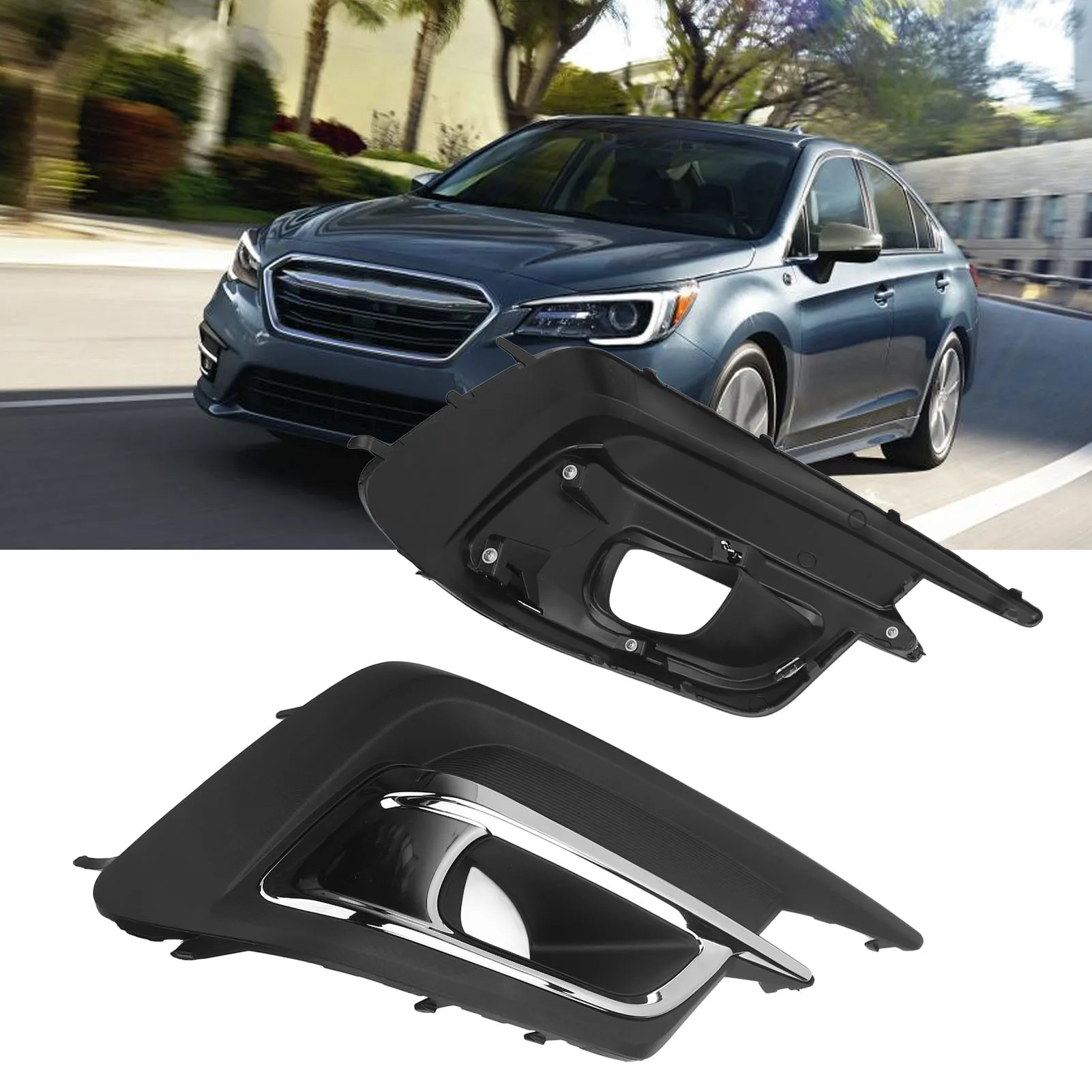 Couvercle de lunette de phare antibrouillard pour Subaru, remplacement de garniture, look stylé, 57731AL69A, 2018 à 2019, 1 paire