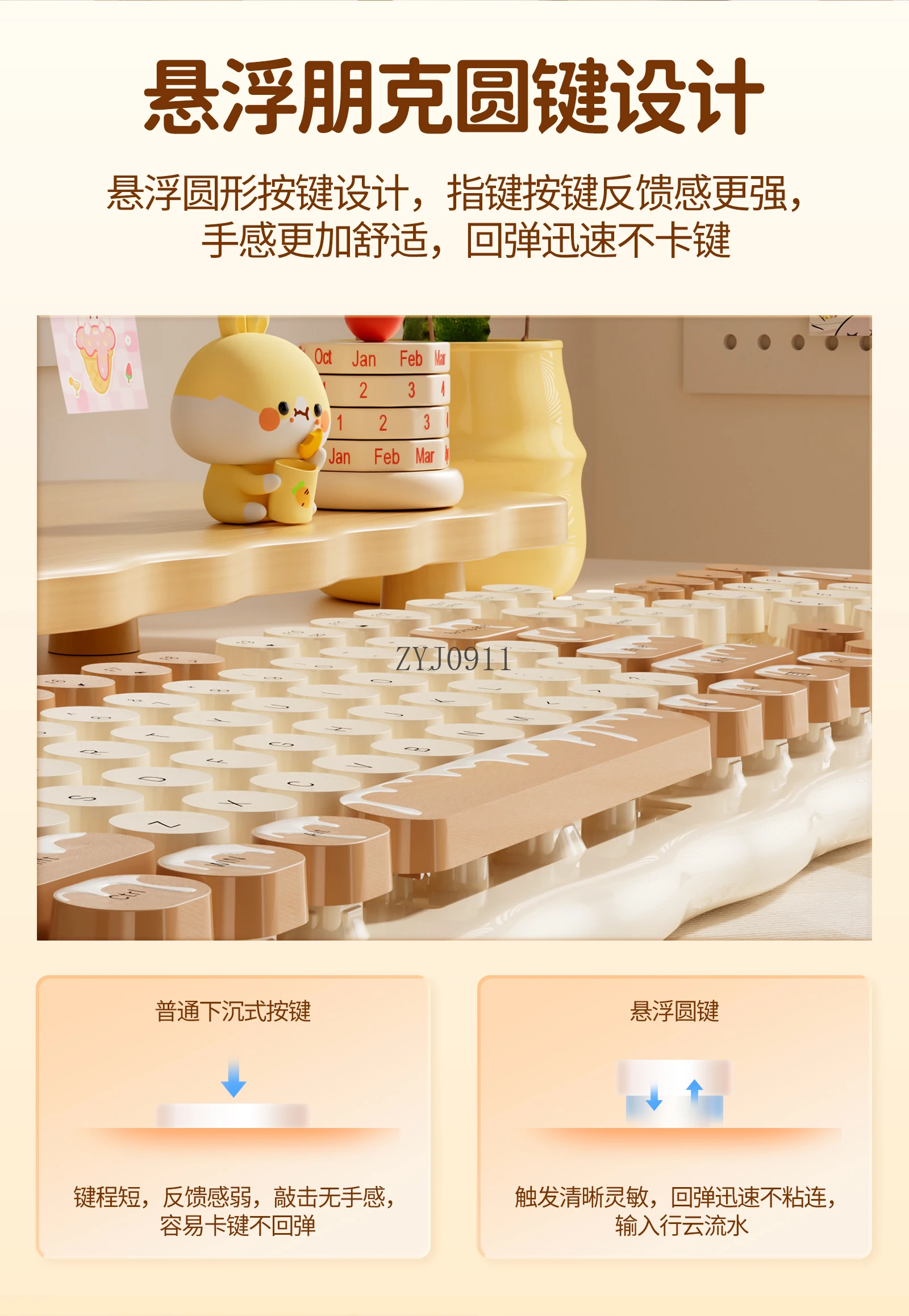 Set Mouse Keyboard Nirkabel Lucu Komputer Desktop Laptop Kantor Anak Perempuan Universal