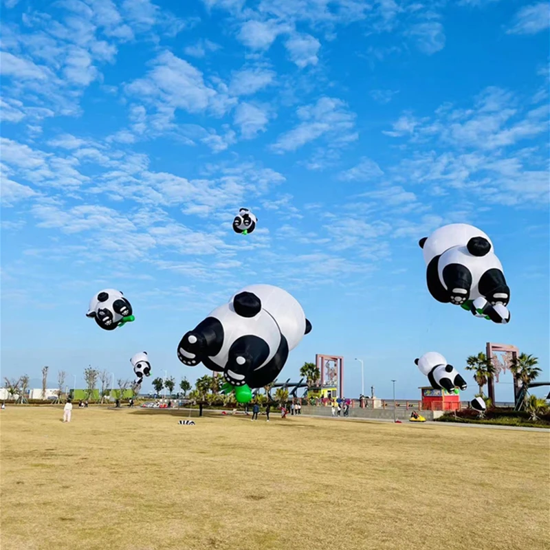 10m panda aquilone corda volante linea aquiloni morbidi pilota aquiloni gonfiabili weifang negozio di aquiloni farfalla giocattolo volante avvolgitore letajici drak