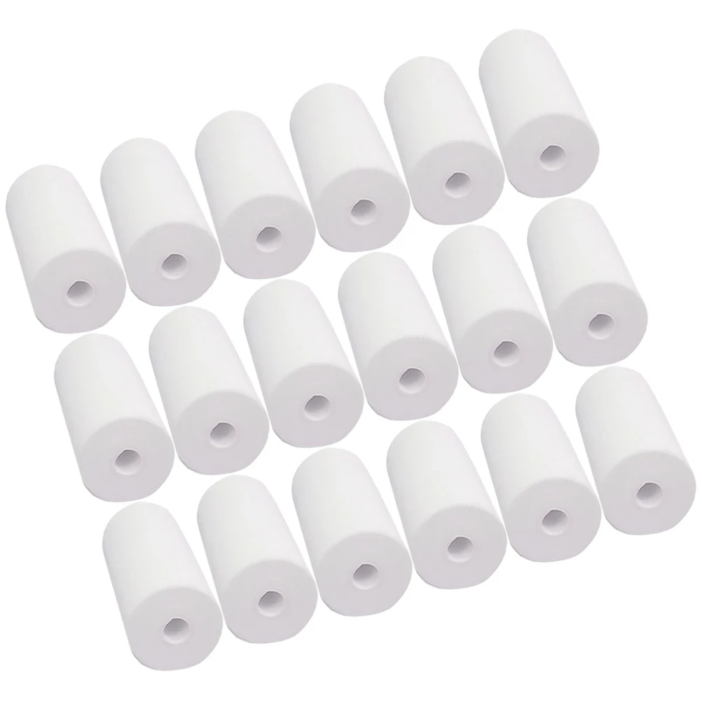 50 قطعة من الورق الحراري مادة عالية الوضوح إيصالات السوبر ماركت ماكينة تسجيل صغيرة لفات منتجات ورق الصور