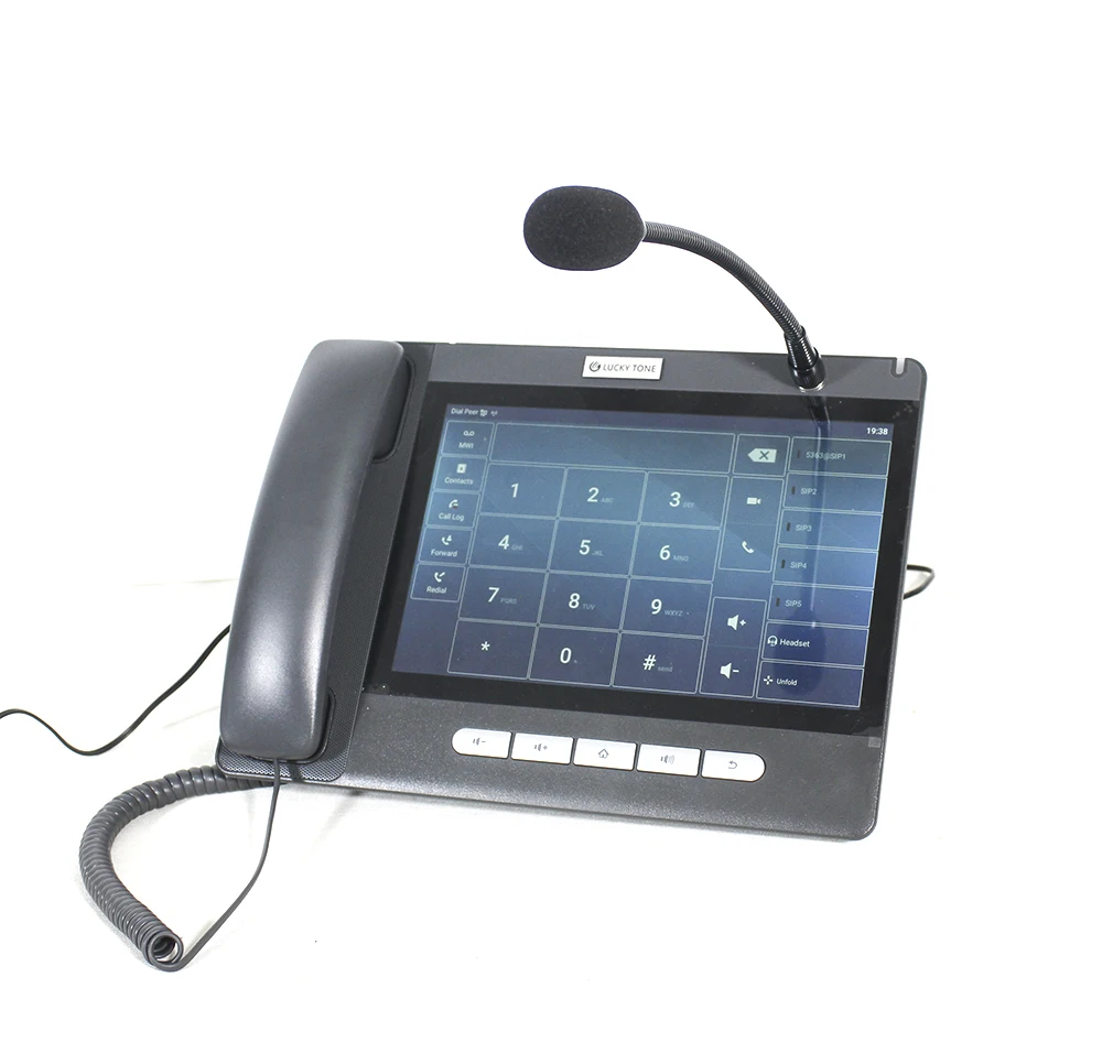 

Network Public Address Call Station Desktop Video Audio Phone with 10.1 Inch Touch Screen