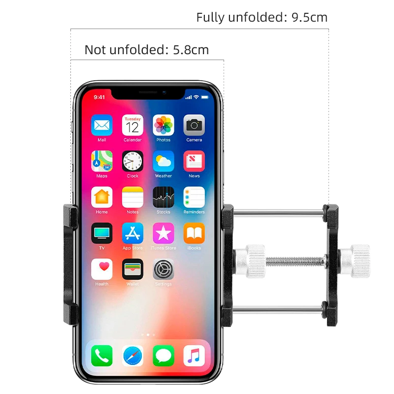 Untoom uchwyt na telefon rowerowy ze stopu aluminium uniwersalny metalowy rower kierownica motocykla stojak do montażu telefonu komórkowego akcesoria rowerowe — zdjęcie produktu 4