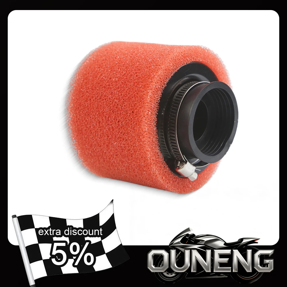 

Red Universal Foam Air Filter Sponge Cleaner 42mm Fit For Dirt Pit Bike Scooter Moped Motorcycle