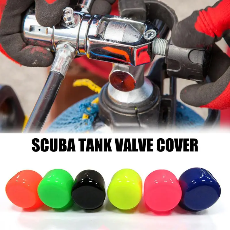 Scuba Tank Cover Tank Valves End Caps with Portable Rope Scuba Diving Dive Cylinder Spare Parts Scuba Diving Tank Accessories