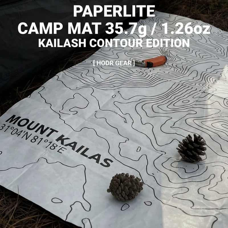 HODRGEAR PaperLite Tyvek Tent Vestibule Mat 35g Ultralight Ground Sheet Tent Foortprint Waterproof Tent Footprint Camping Hiking