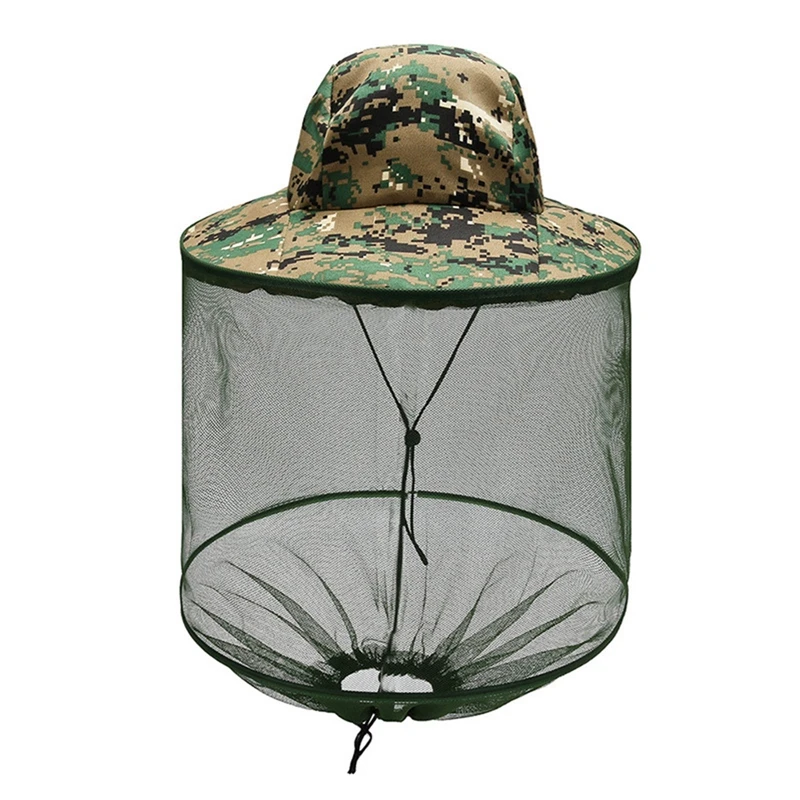 Mosquito Hat With Hidden Net Mesh Repellent Insect Bee Protection Men Women Outdoor Lightweight Sunscreen Fishing Cap