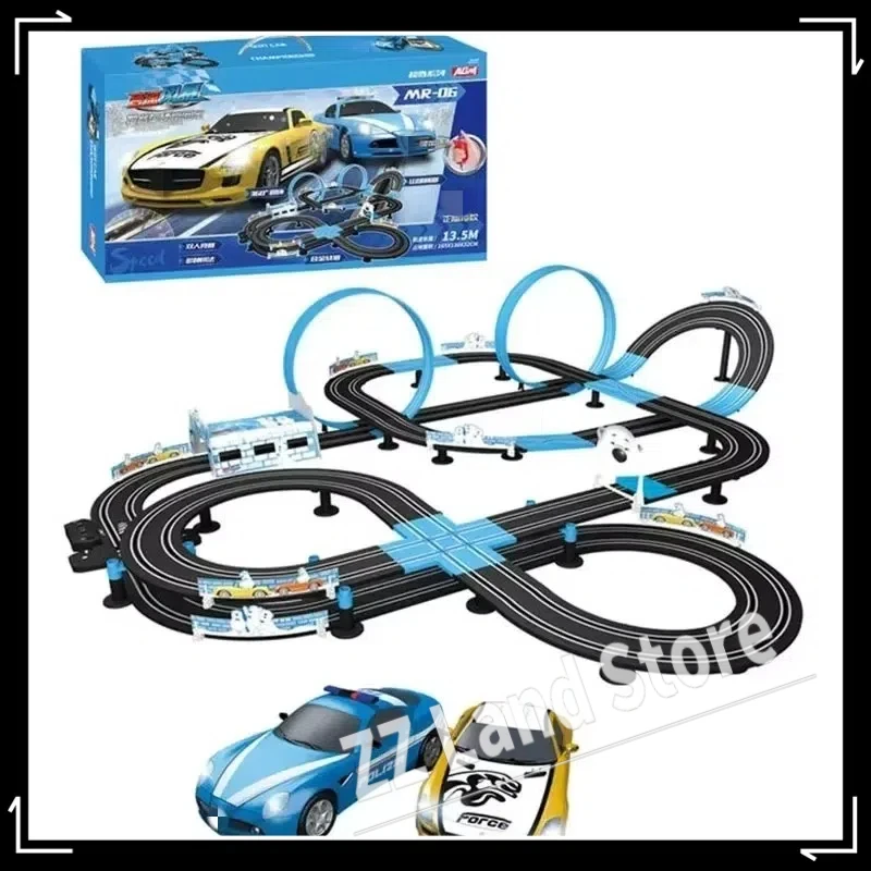 Electric Remote Control Racer Track Racer Two-Person Competitive Roundabout Track Kid Car Double Interactive Toy Christmas Gift