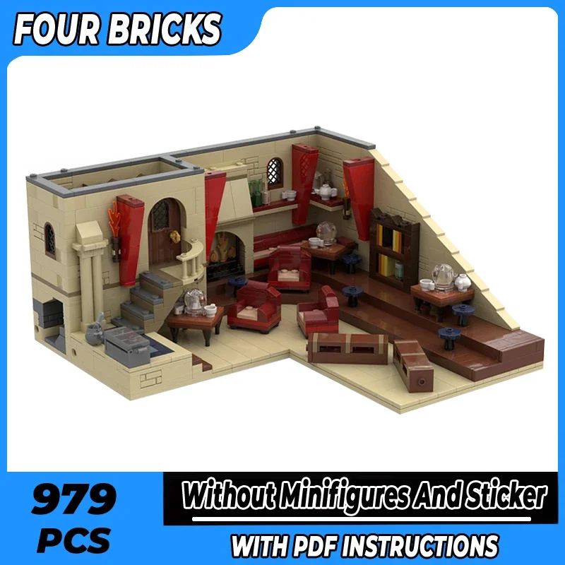 Magical School Movie Model Moc Building Bricks Divination Classroom Technology Blocks Gifts Christmas Toys DIY Sets Assembly