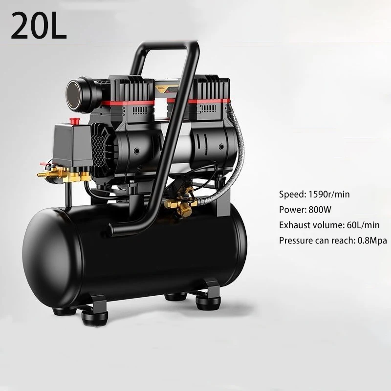 Silent Air Compressor 800W 30L 20L 10L For Home Car Repair Tire Inflation Paint Spraying Portable Air Pump Air Compressor