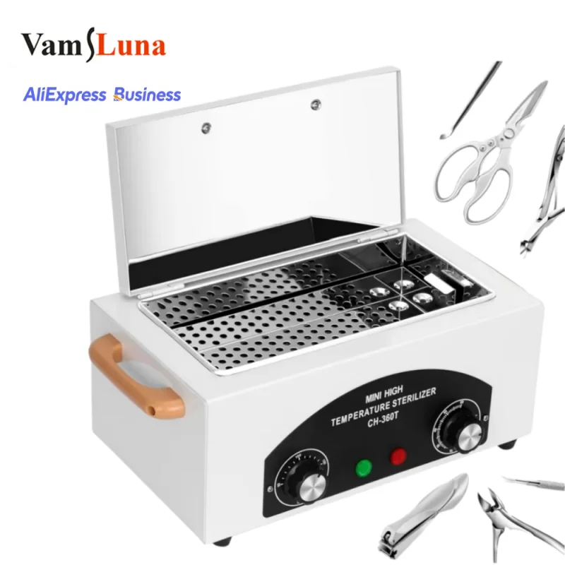 Esterilizadores Eléctricos de Alta Temperatura para Desinfección por Calor Seco, para Salones de Belleza, Herramientas de Uñas, Equipos de Manicura, Tratamiento Dental