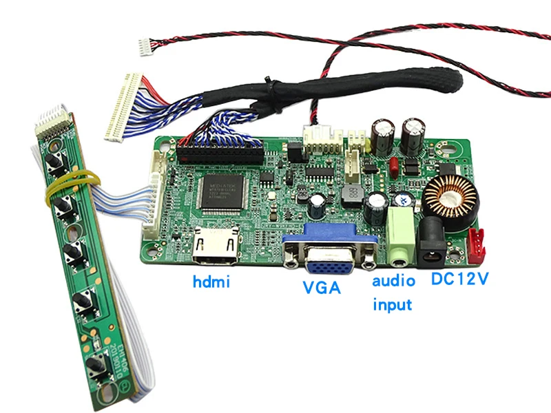 For 17-27inch LCD Screen Control Driver Board HDMI To LVDS Motherboard 1920*1080 Integrated LED Inverter DIY Display