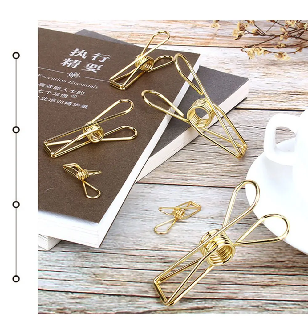 3 قطعة/المجموعة DIY هدية ورقة المنظم المعادن بلون الموثق كليب جوفاء خارج تصميم مشبك السمك مكتب التموين