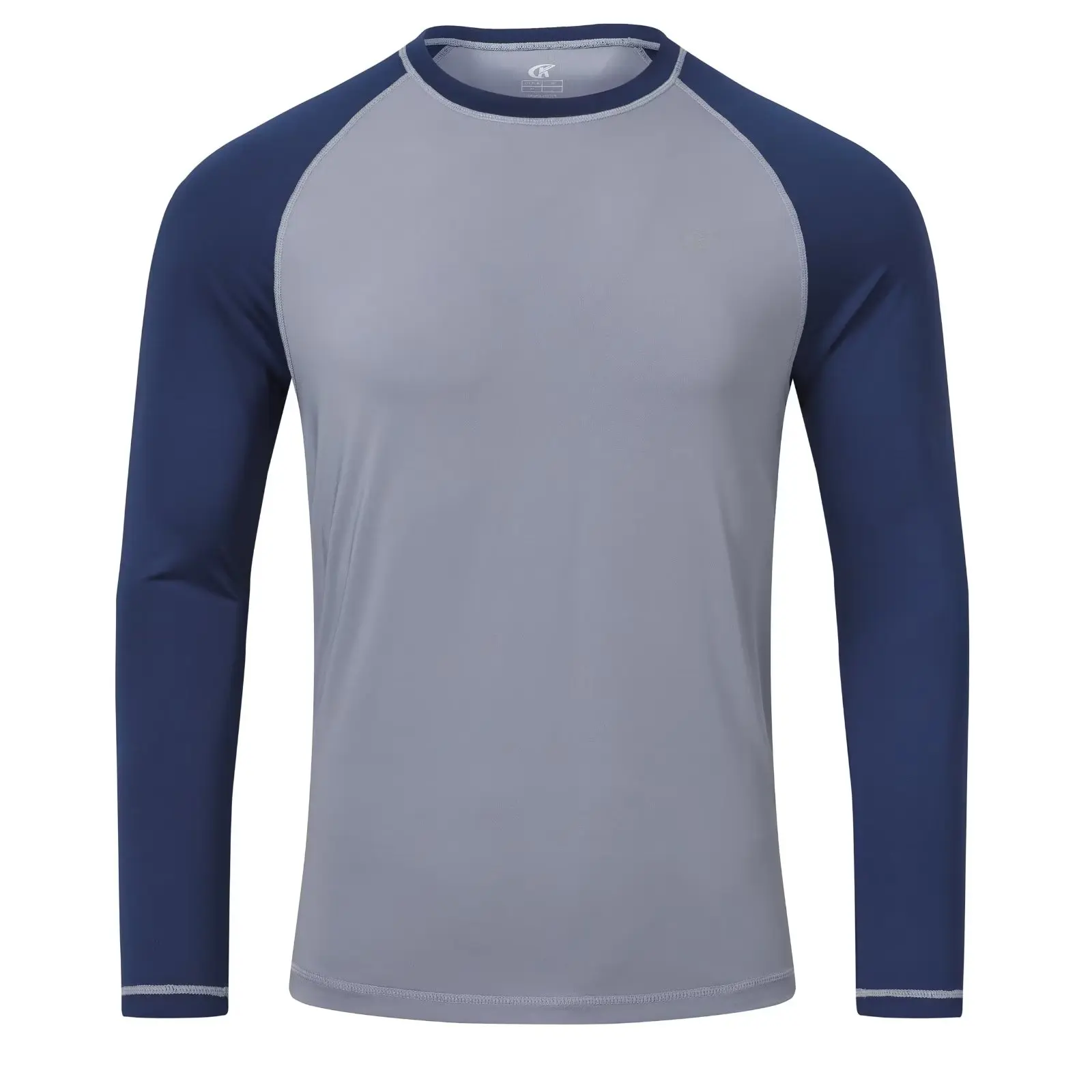 Herren Langarm Schwimm hemden Rash guard bis 50 UV Sonnenschutz hemd sportliches Training Laufen Wandern T-Shirt Bade bekleidung – Detail 22