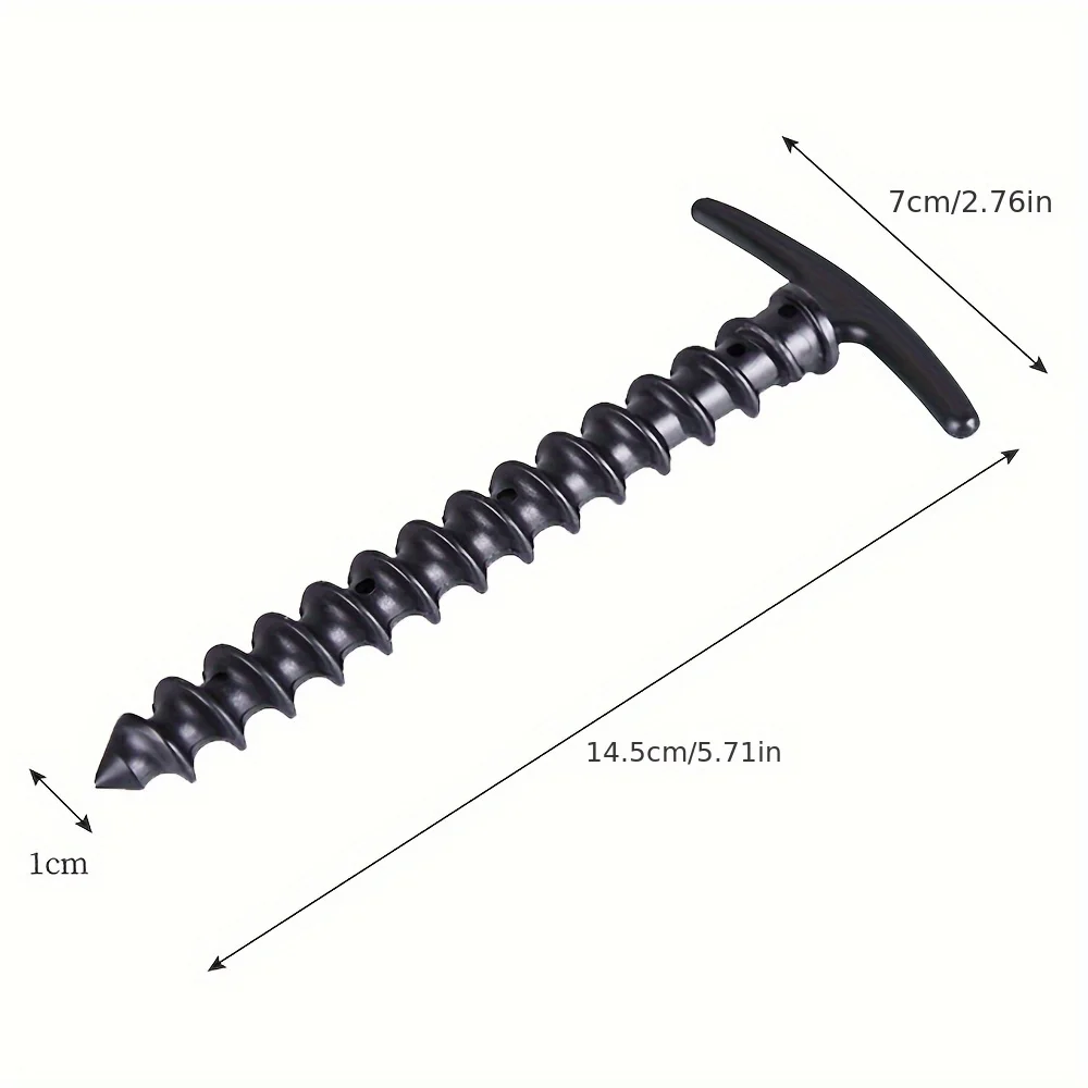 Garden Ground Stakes Nails Screw Anchor Stakes Hiking Tent Pegs Outdoor Greenhouses Camping Pin Pegs Supports